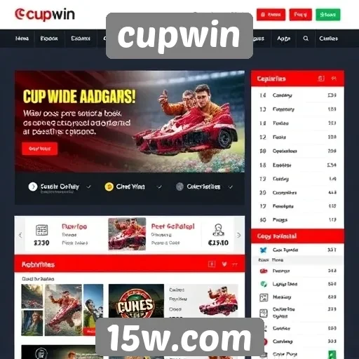 Análise das funcionalidades do site Cupwin